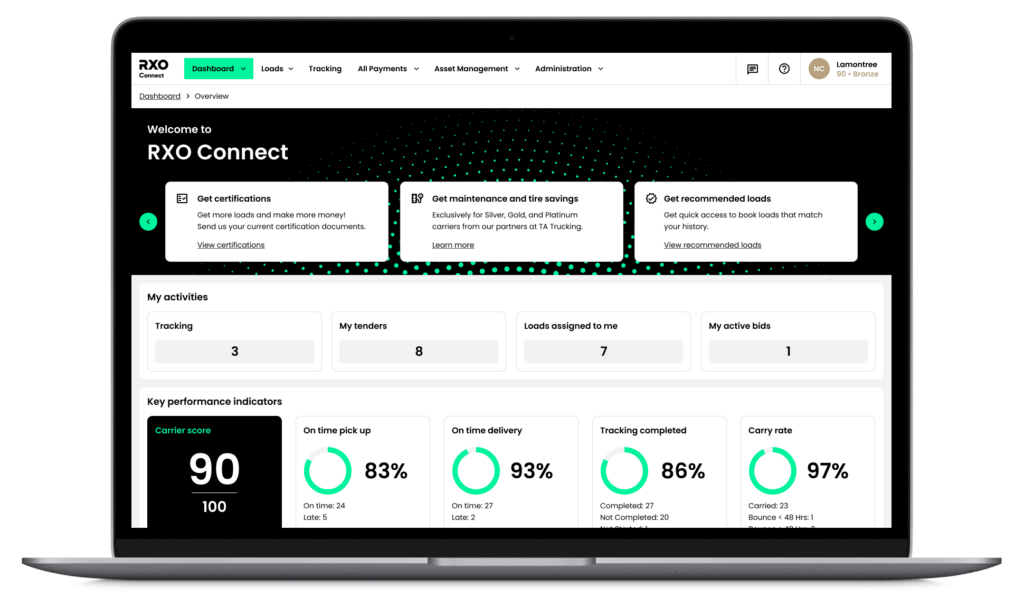 RXO_Connect_Carrier_Dashboard-1024x607-RXO